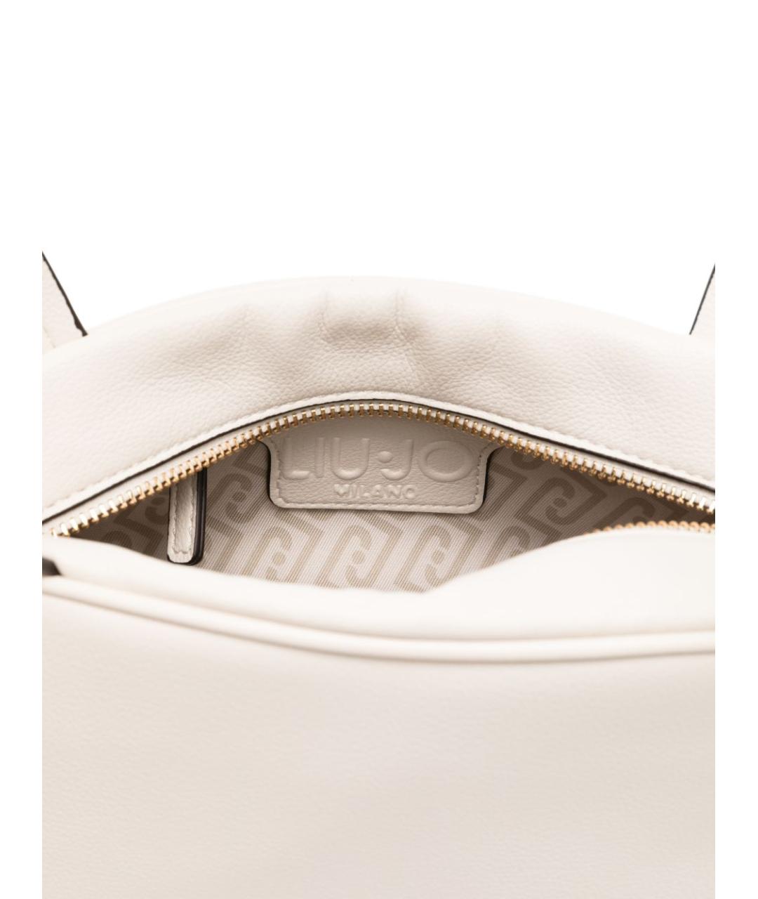 LIU JO Белая сумка через плечо из искусственной кожи, фото 3