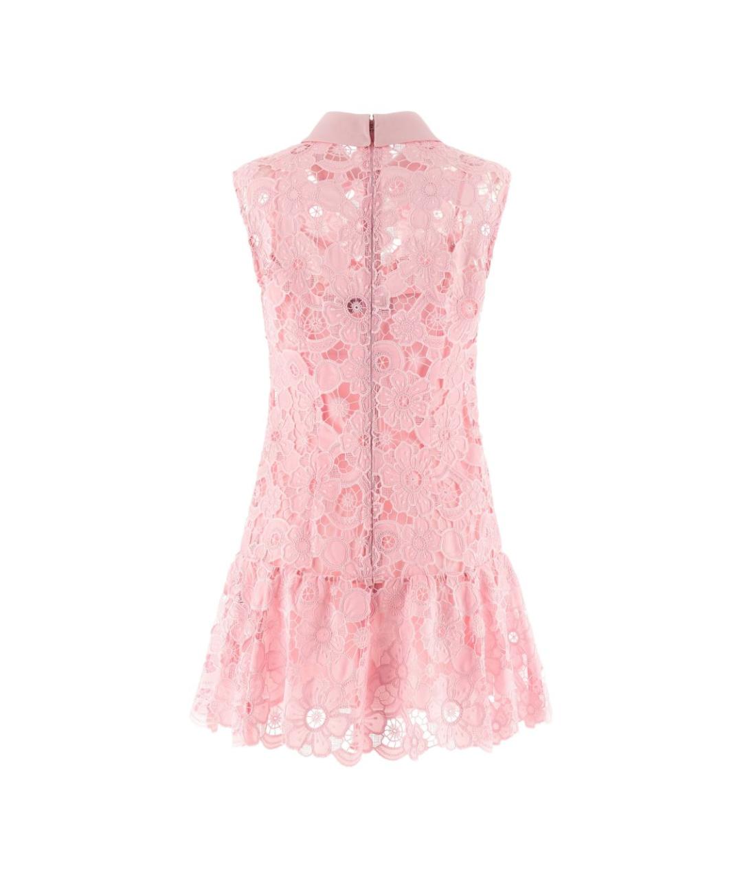 SELF-PORTRAIT Розовое повседневное платье, фото 3