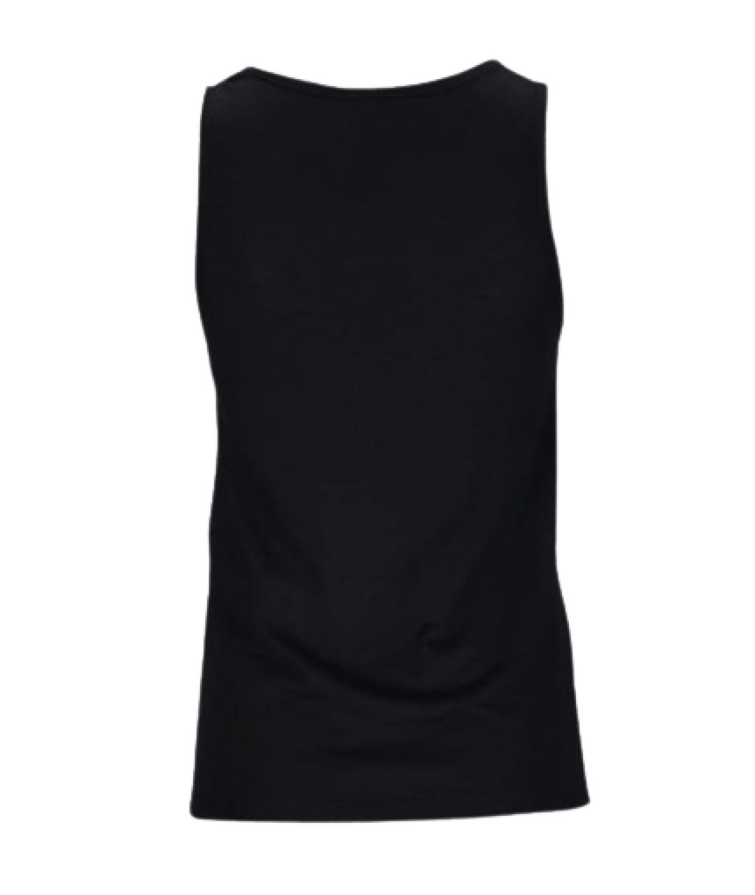 SAINT LAURENT Черная шерстяная майка, фото 2