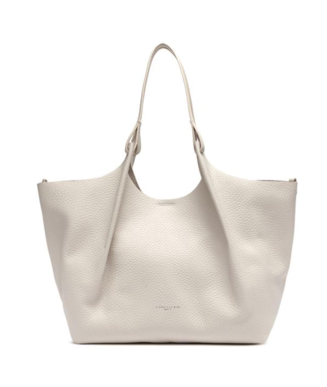 Gianni Chiarini Белая кожаная сумка тоут, фото 1