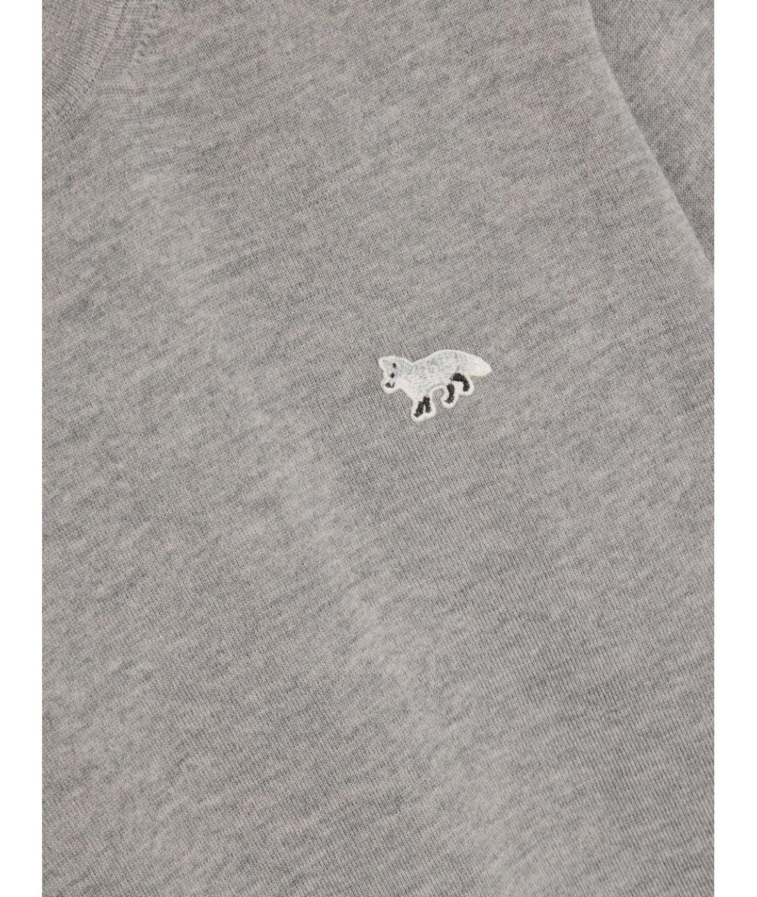 MAISON KITSUNE Серый шерстяной джемпер / свитер, фото 4