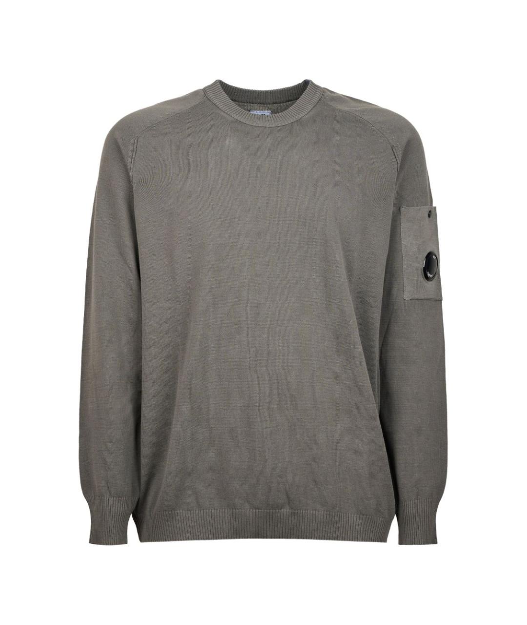 CP COMPANY Серый хлопковый джемпер / свитер, фото 1