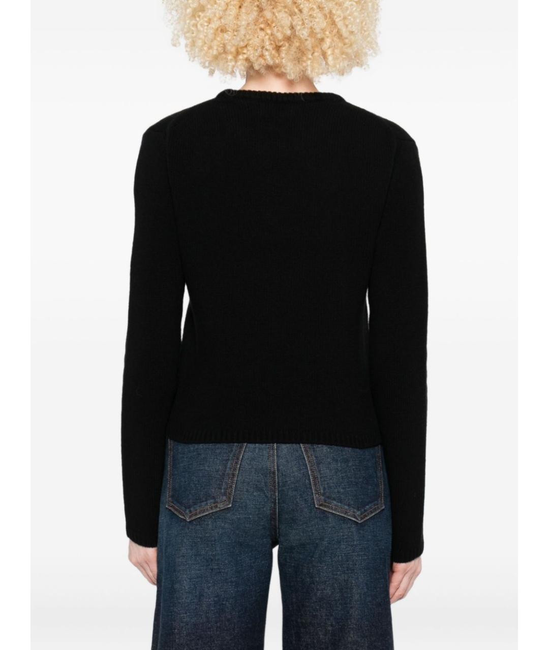 MONCLER Черный шерстяной джемпер / свитер, фото 3