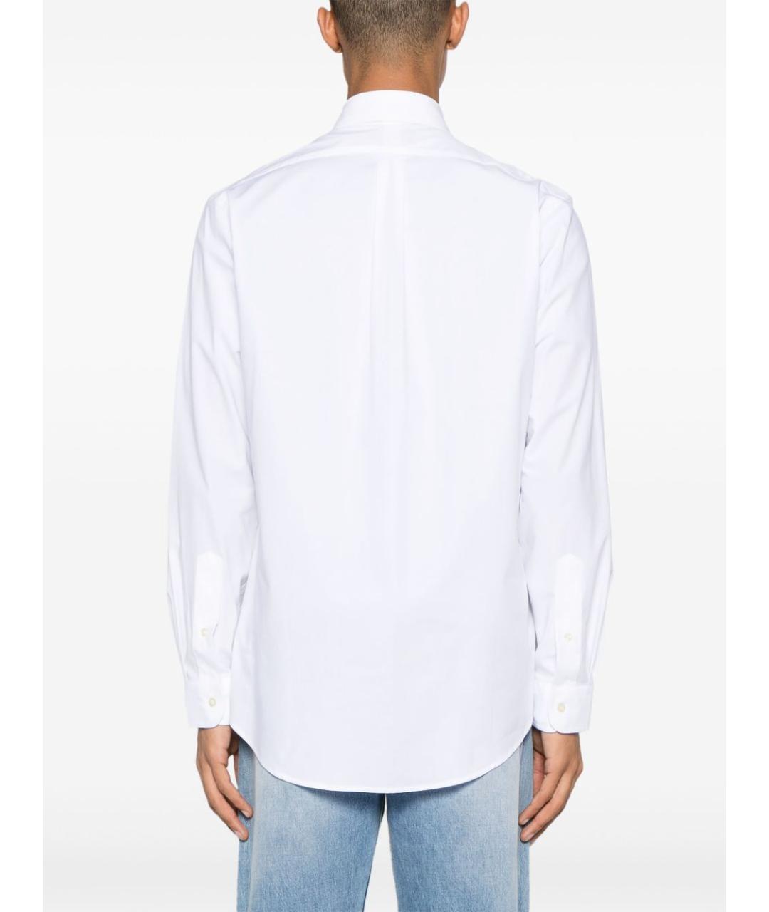 RALPH LAUREN Белая хлопковая кэжуал рубашка, фото 2