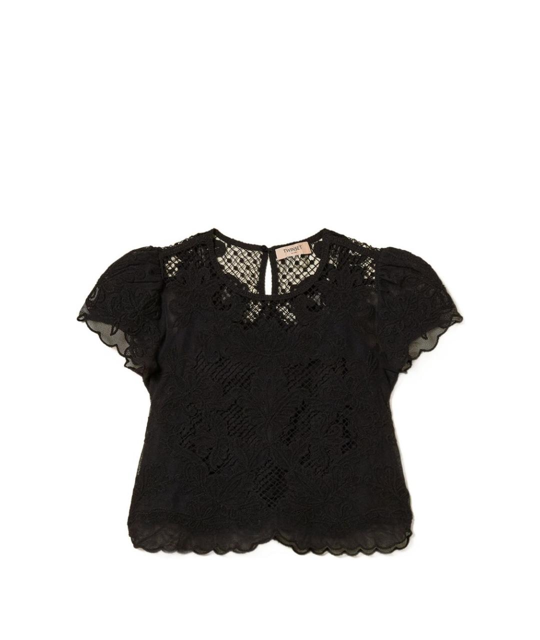 TWIN-SET Черная майка, фото 1