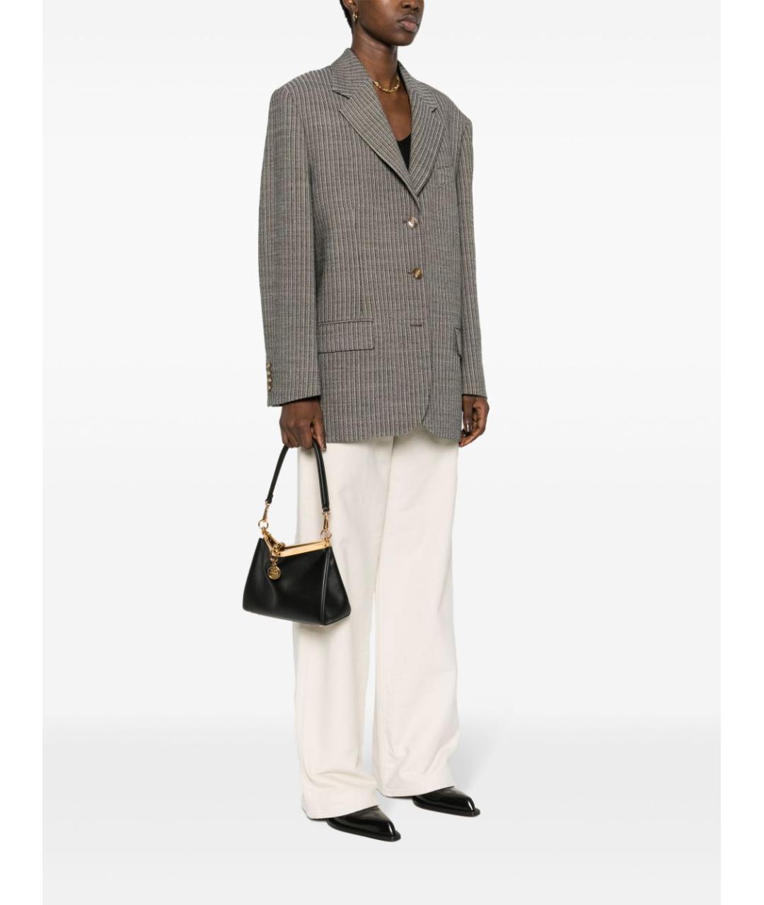 ETRO Черная кожаная сумка через плечо, фото 5