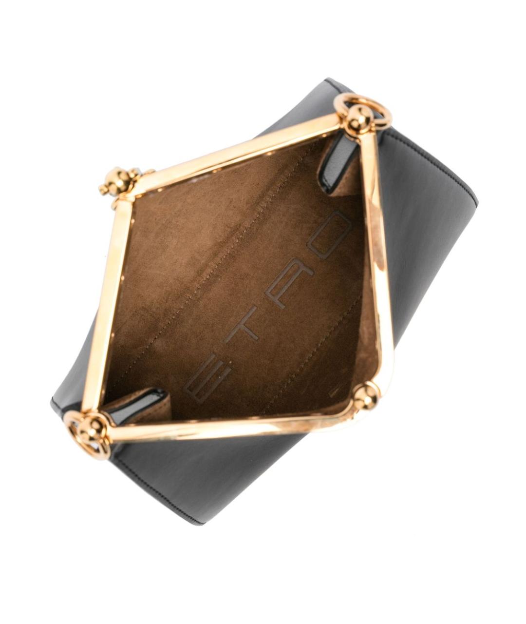 ETRO Черная кожаная сумка через плечо, фото 3