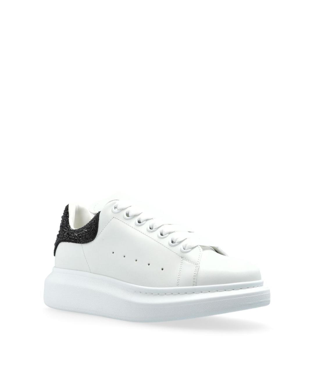 ALEXANDER MCQUEEN Белые кожаные кеды, фото 4