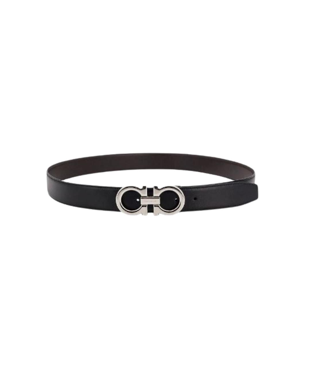 FERRAGAMO Черный ремень, фото 1