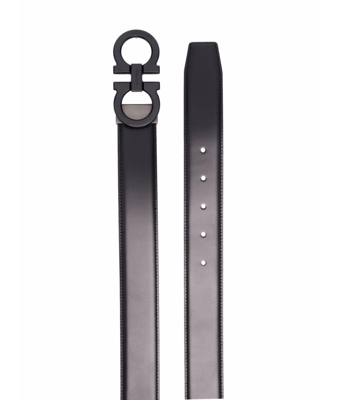 FERRAGAMO Черный ремень, фото 4