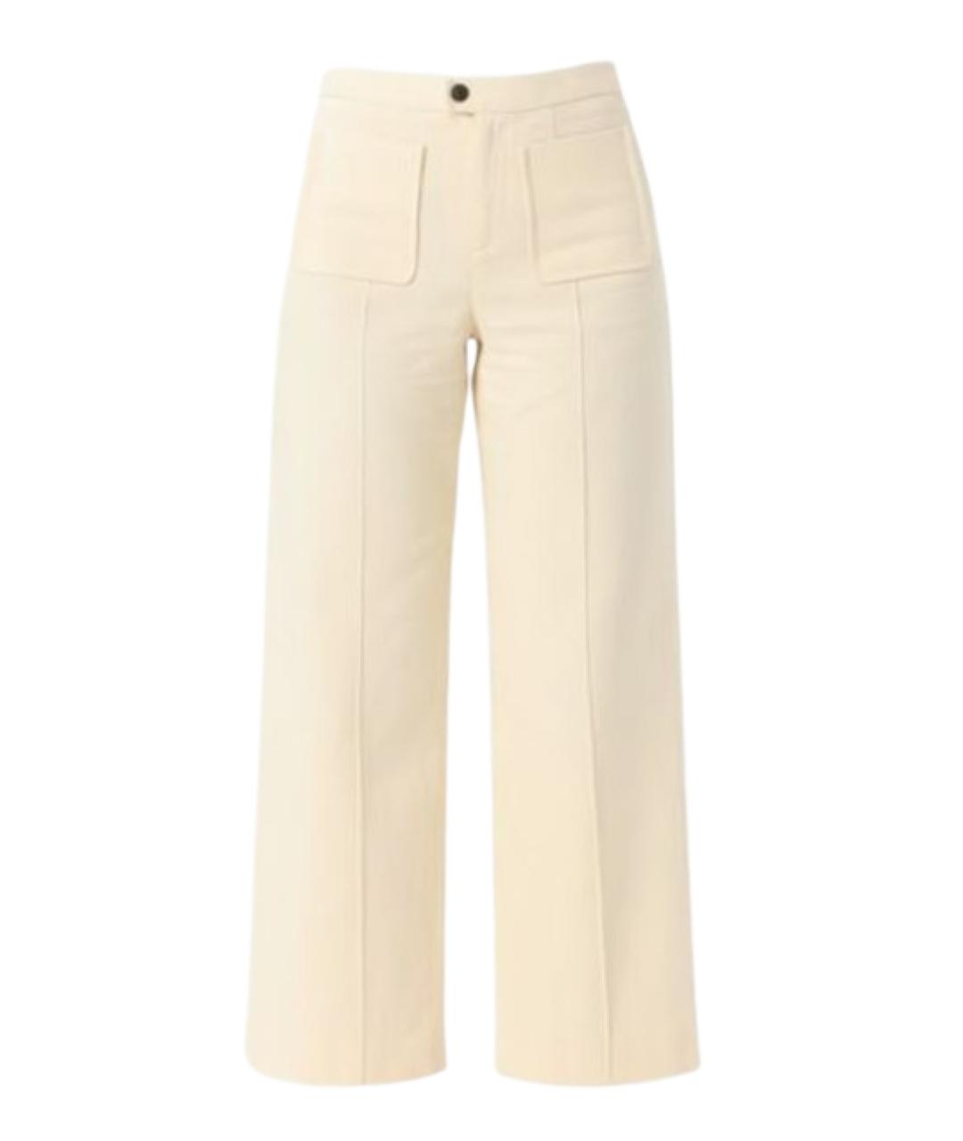 SOEUR Бежевые прямые брюки, фото 1