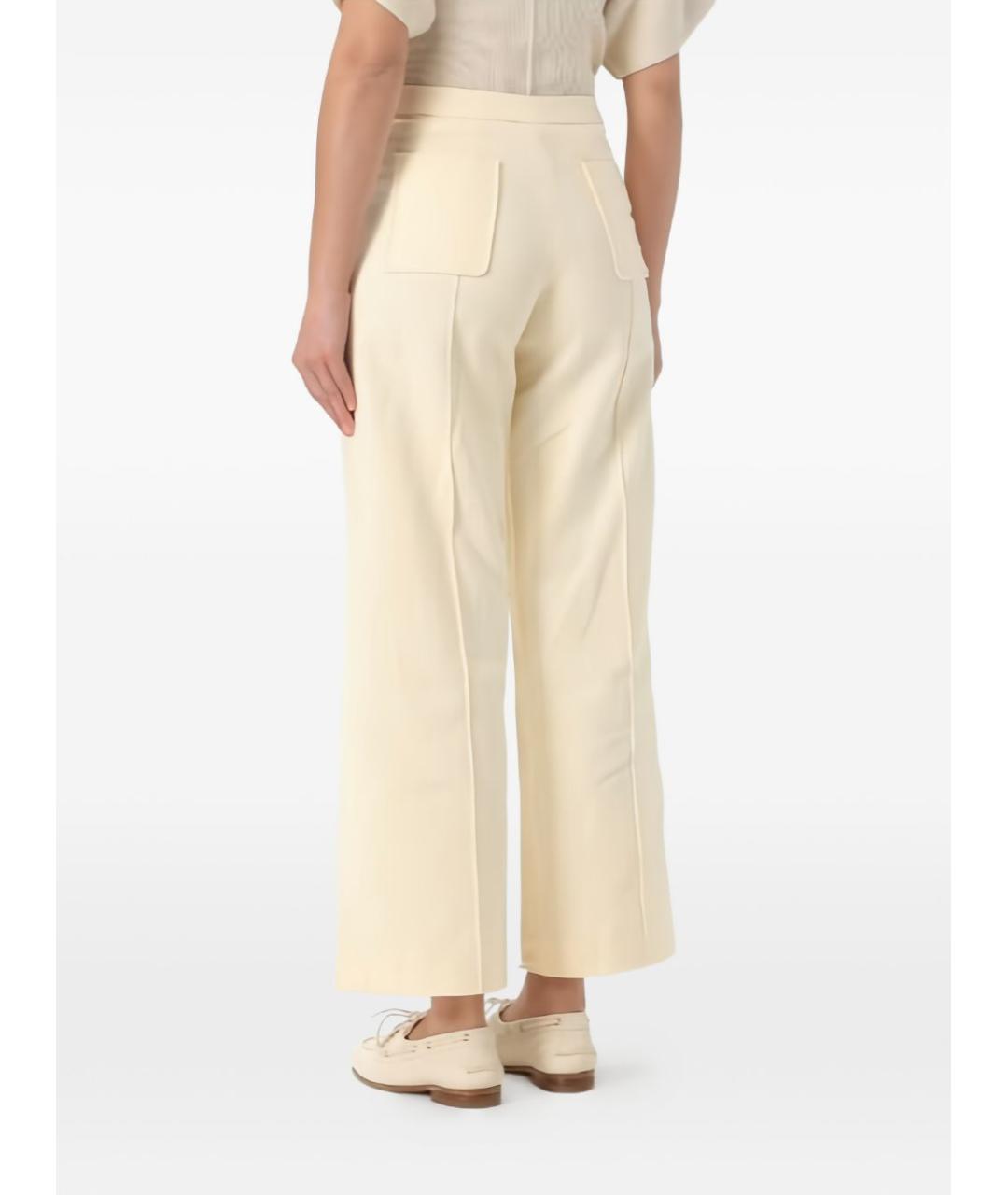 SOEUR Бежевые прямые брюки, фото 3