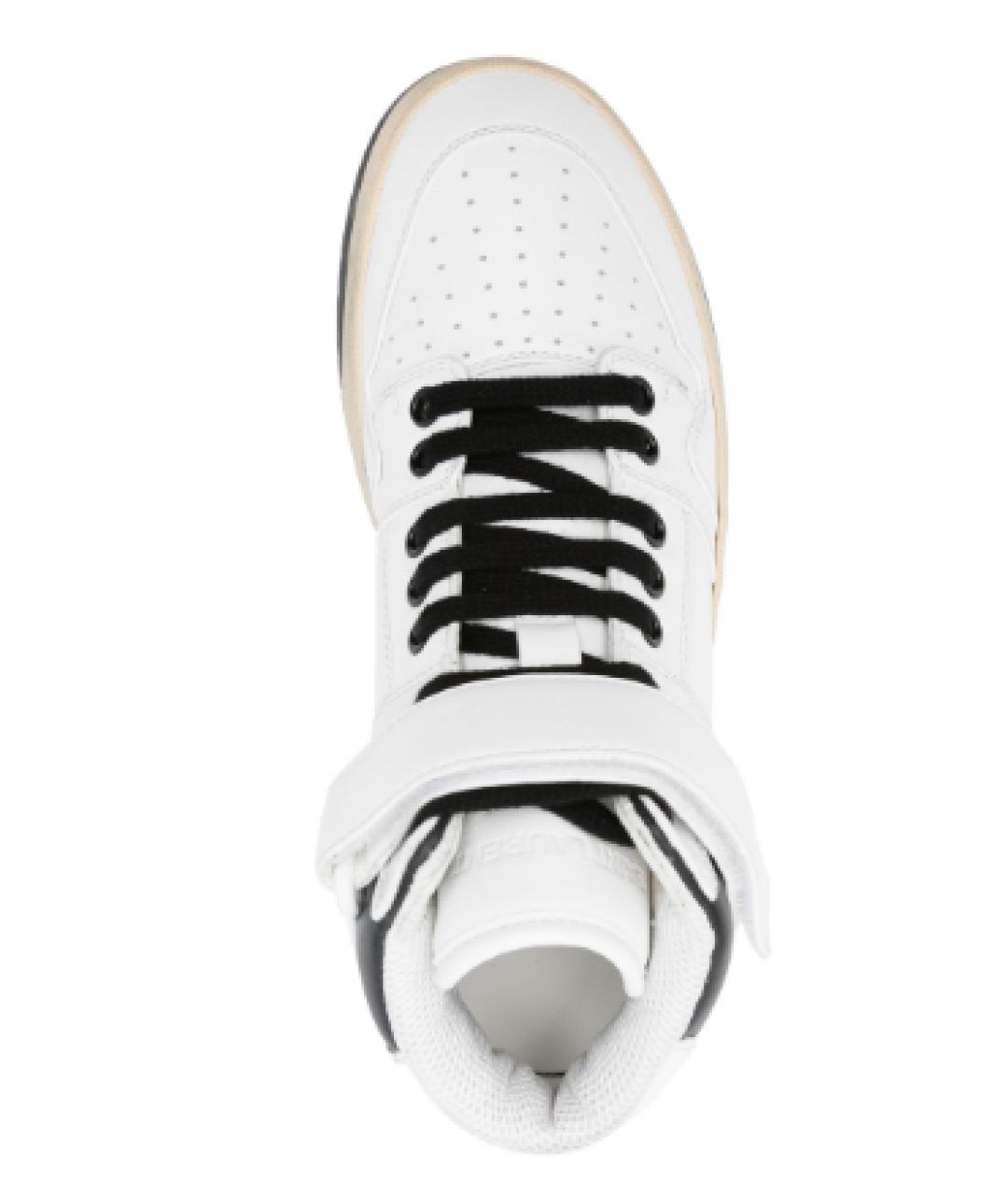 SAINT LAURENT Белые кожаные кеды, фото 5