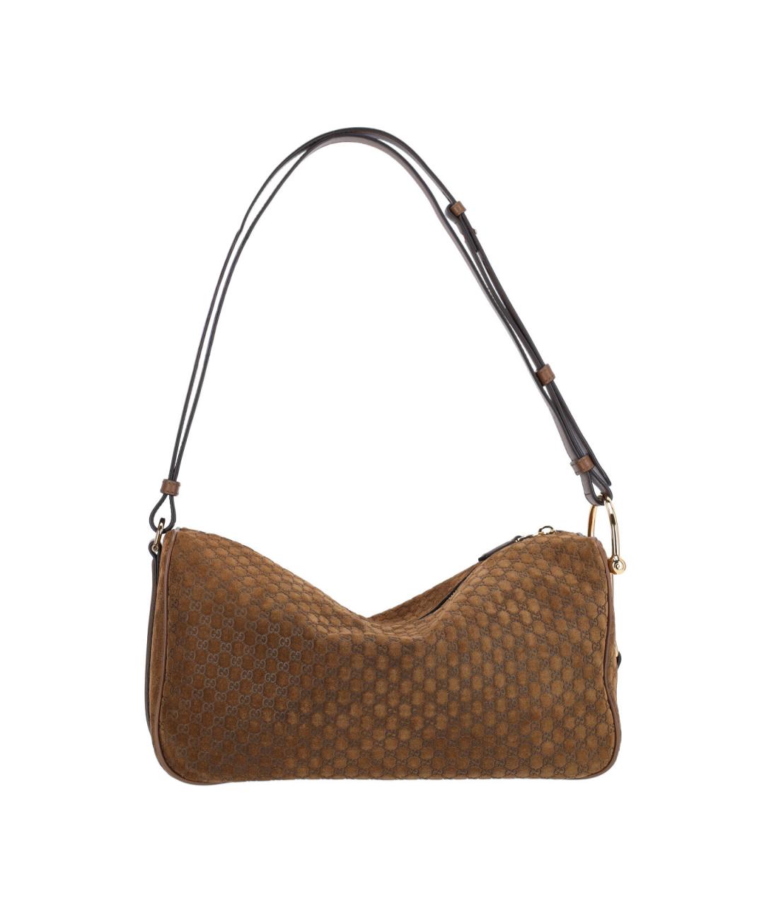 GUCCI Коричневая кожаная сумка тоут, фото 3