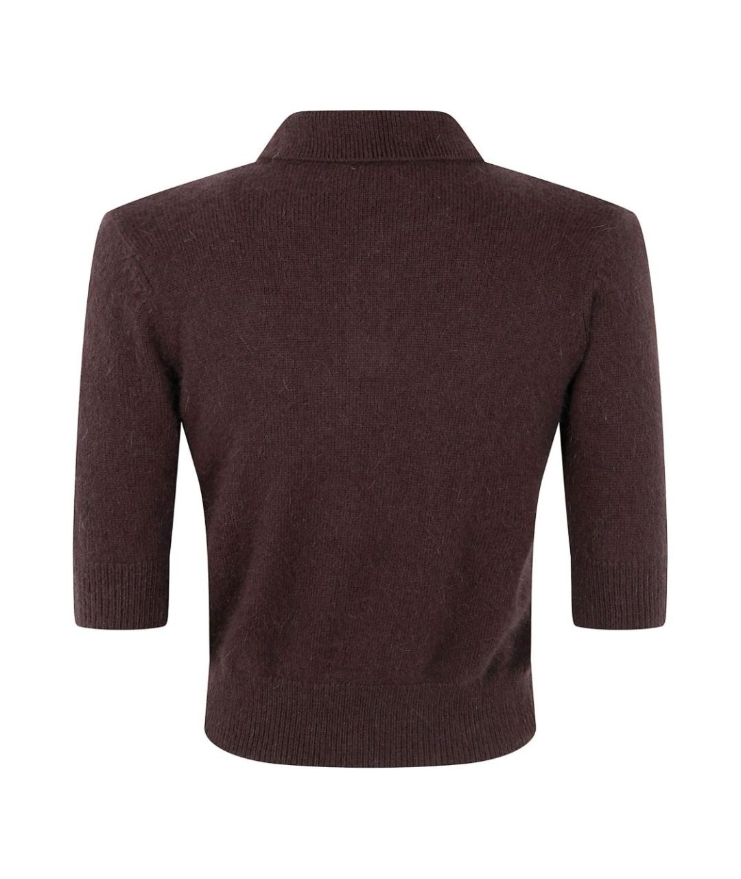 TWIN-SET Коричневый полиамидовый джемпер / свитер, фото 2