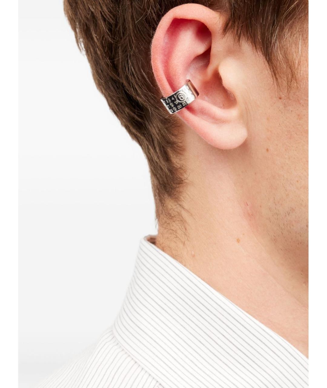 MM6 MAISON MARGIELA Серебряные латунные серьги, фото 2