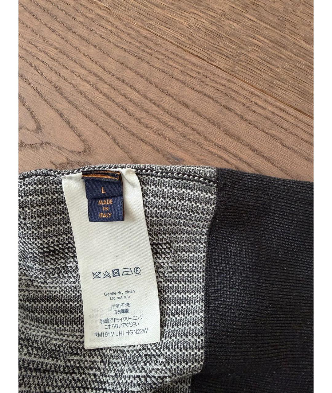 LOUIS VUITTON Серый шелковый джемпер / свитер, фото 4