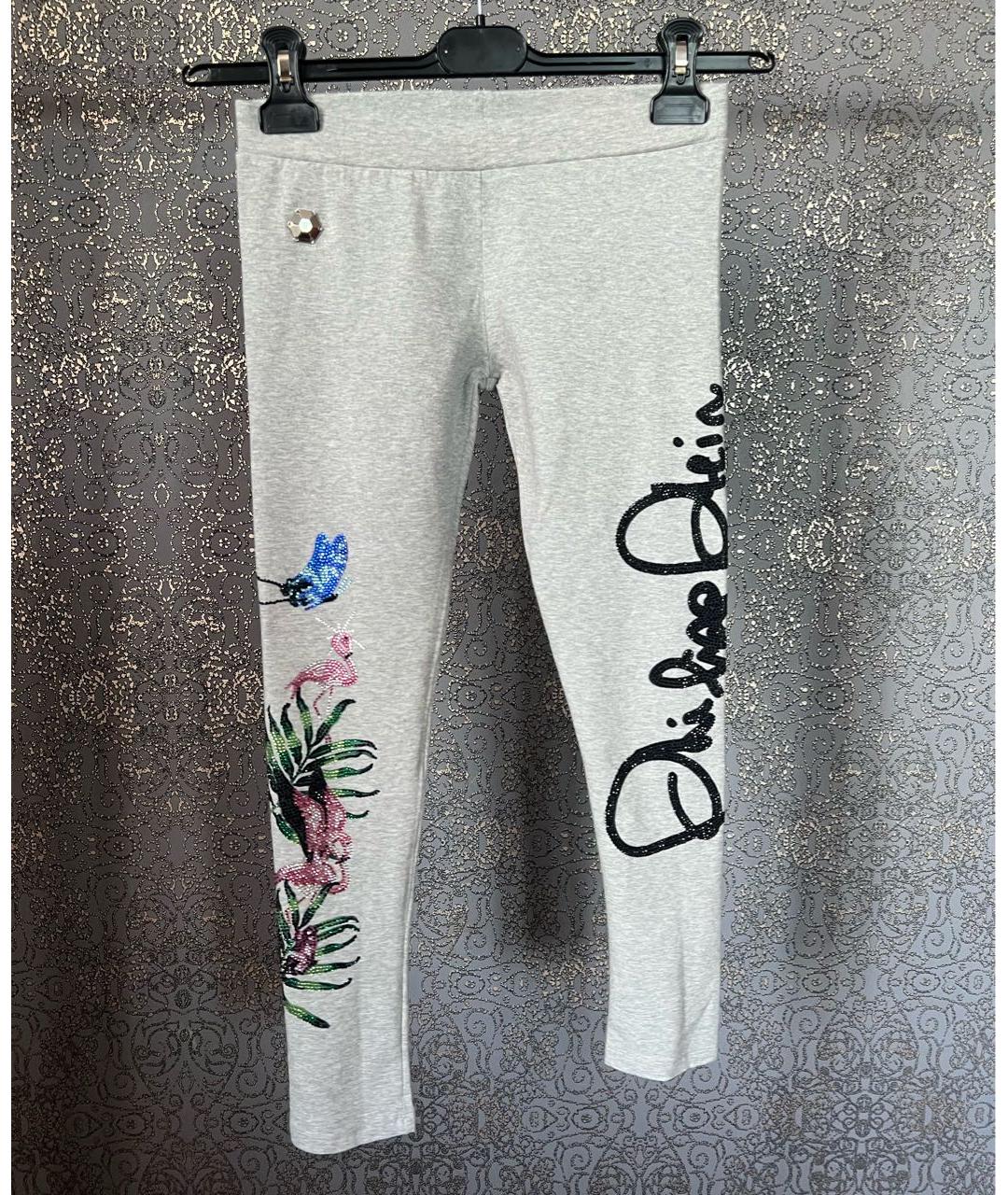 PHILIPP PLEIN Серые хлопковые брюки и шорты, фото 6
