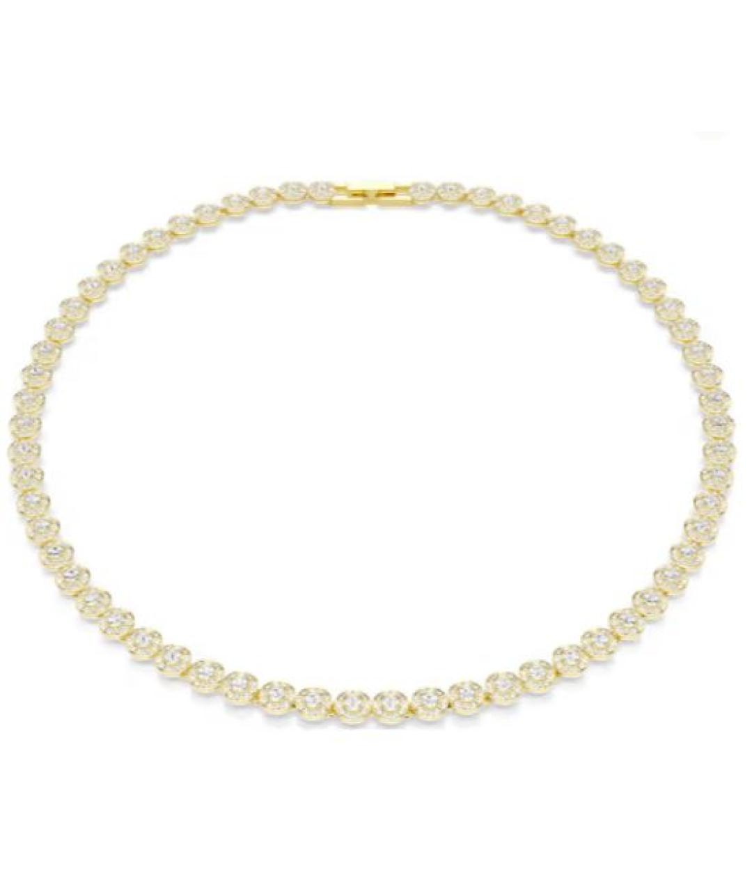 SWAROVSKI Золотое металлическое колье, фото 1