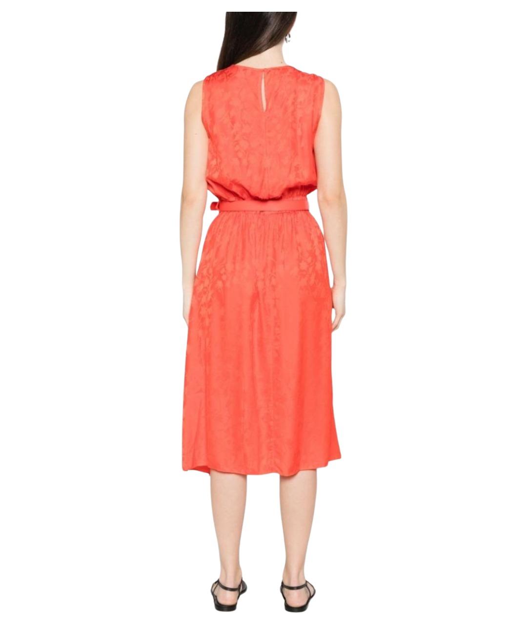 PINKO Оранжевое вискозное повседневное платье, фото 2