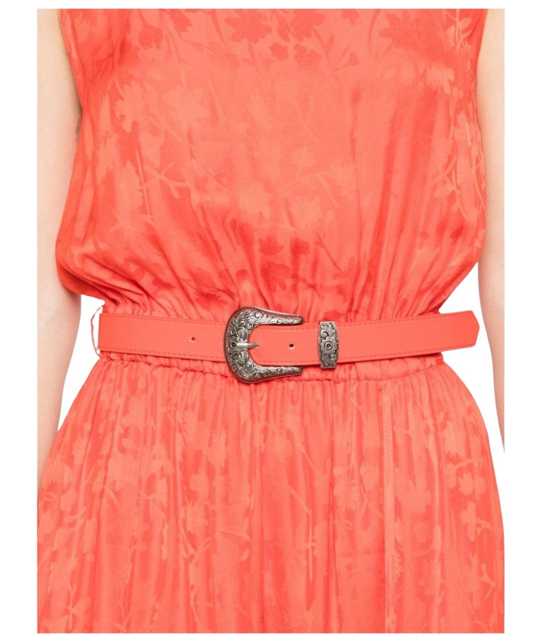 PINKO Оранжевое вискозное повседневное платье, фото 5