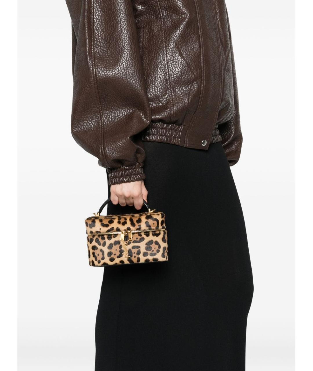 SAINT LAURENT Мульти кожаная сумка с короткими ручками, фото 2