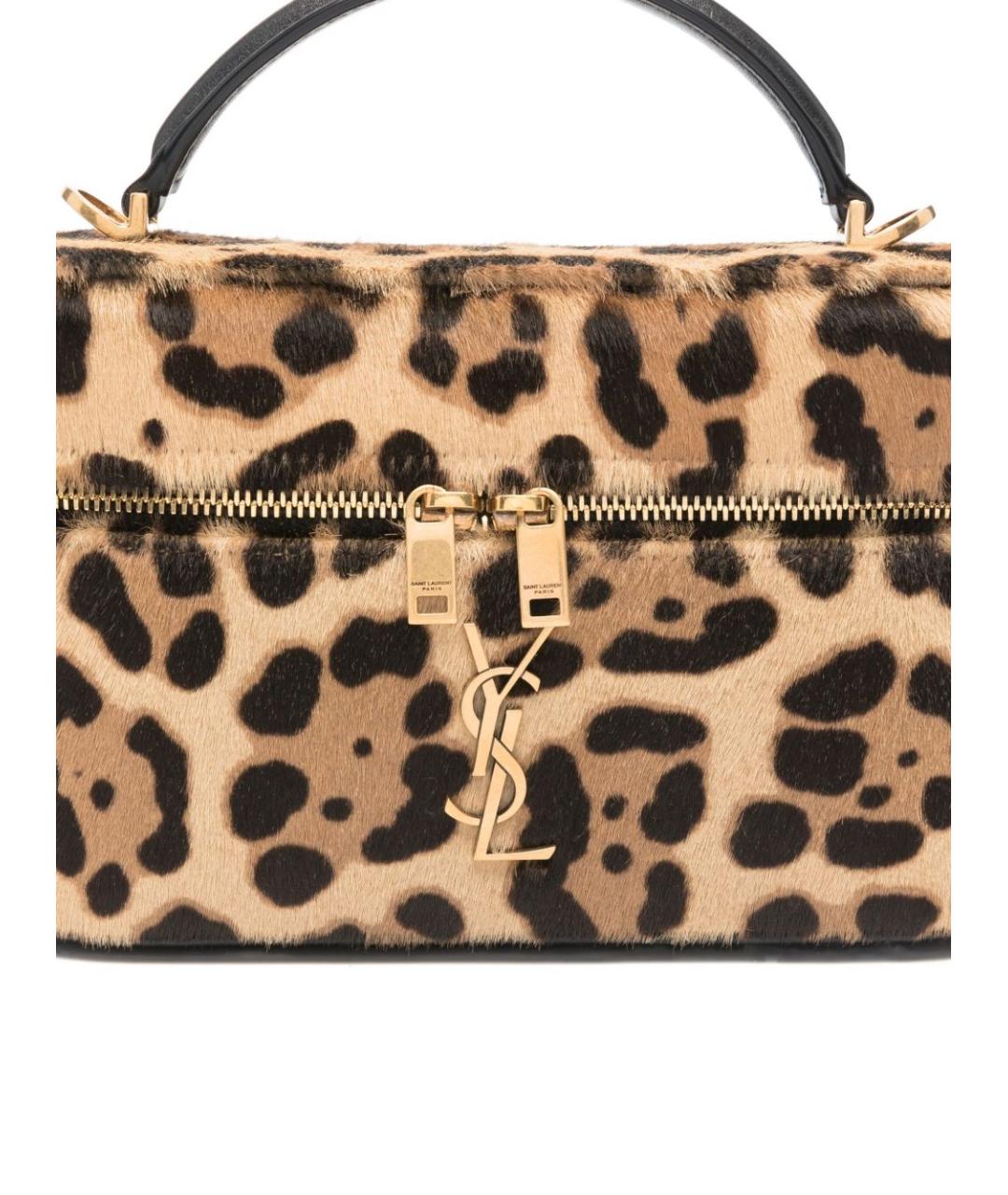 SAINT LAURENT Мульти кожаная сумка с короткими ручками, фото 5