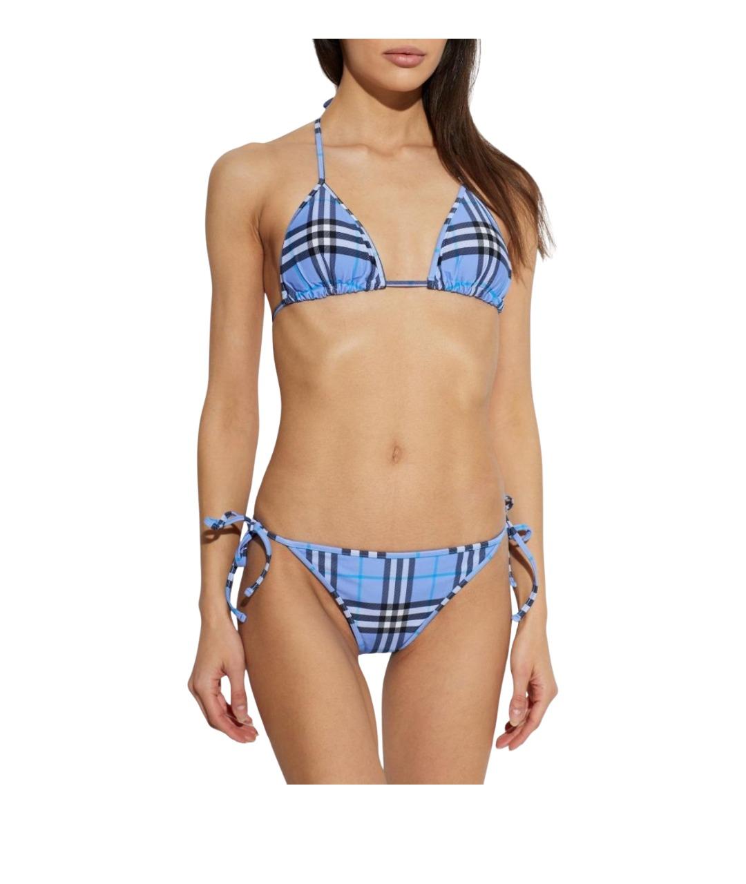 BURBERRY Синий полиамидовый купальник, фото 3