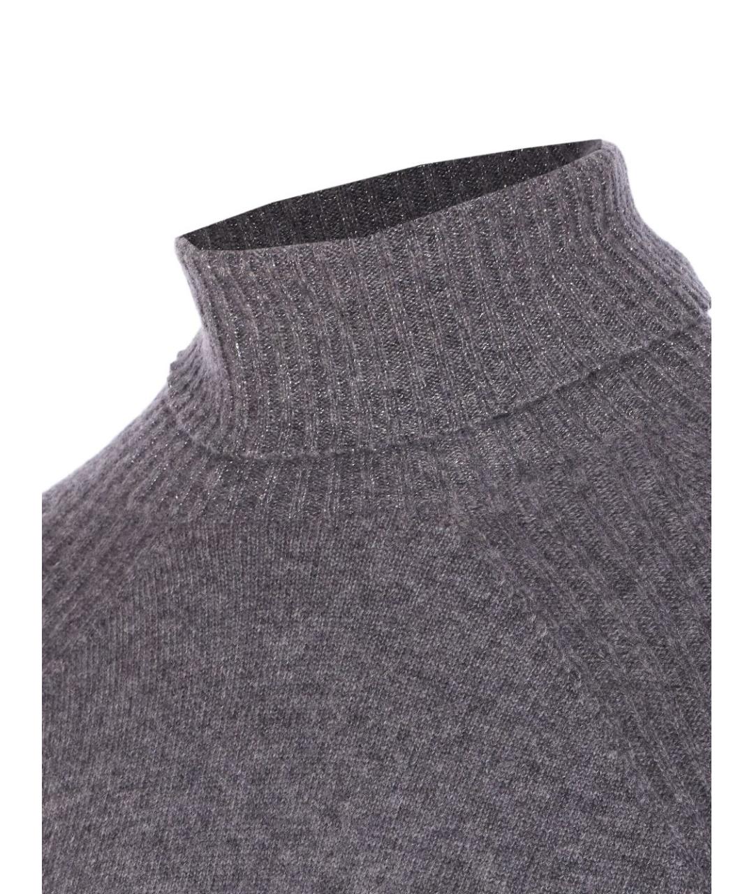 TWIN-SET Серый шерстяной джемпер / свитер, фото 4