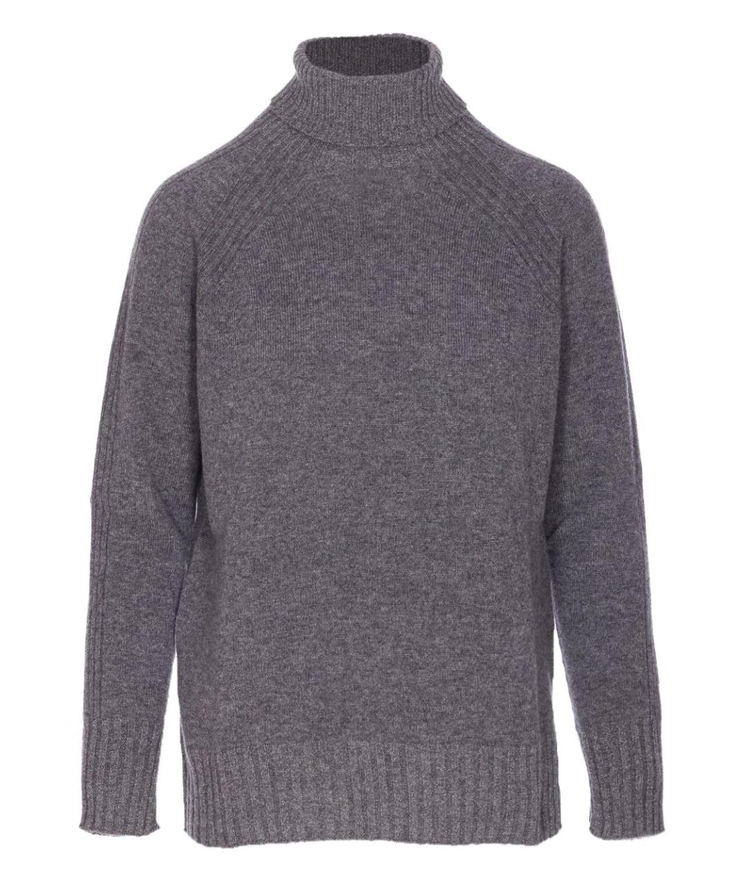 TWIN-SET Серый шерстяной джемпер / свитер, фото 1