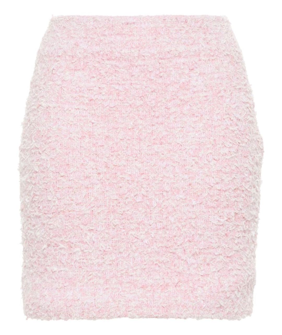 BALENCIAGA Розовая хлопковая юбка миди, фото 1