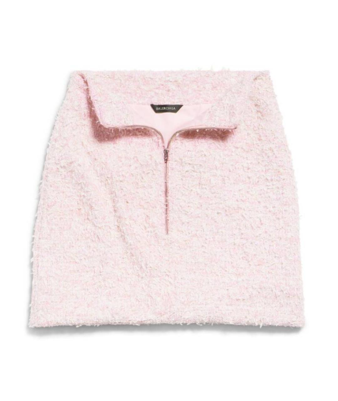 BALENCIAGA Розовая хлопковая юбка миди, фото 4