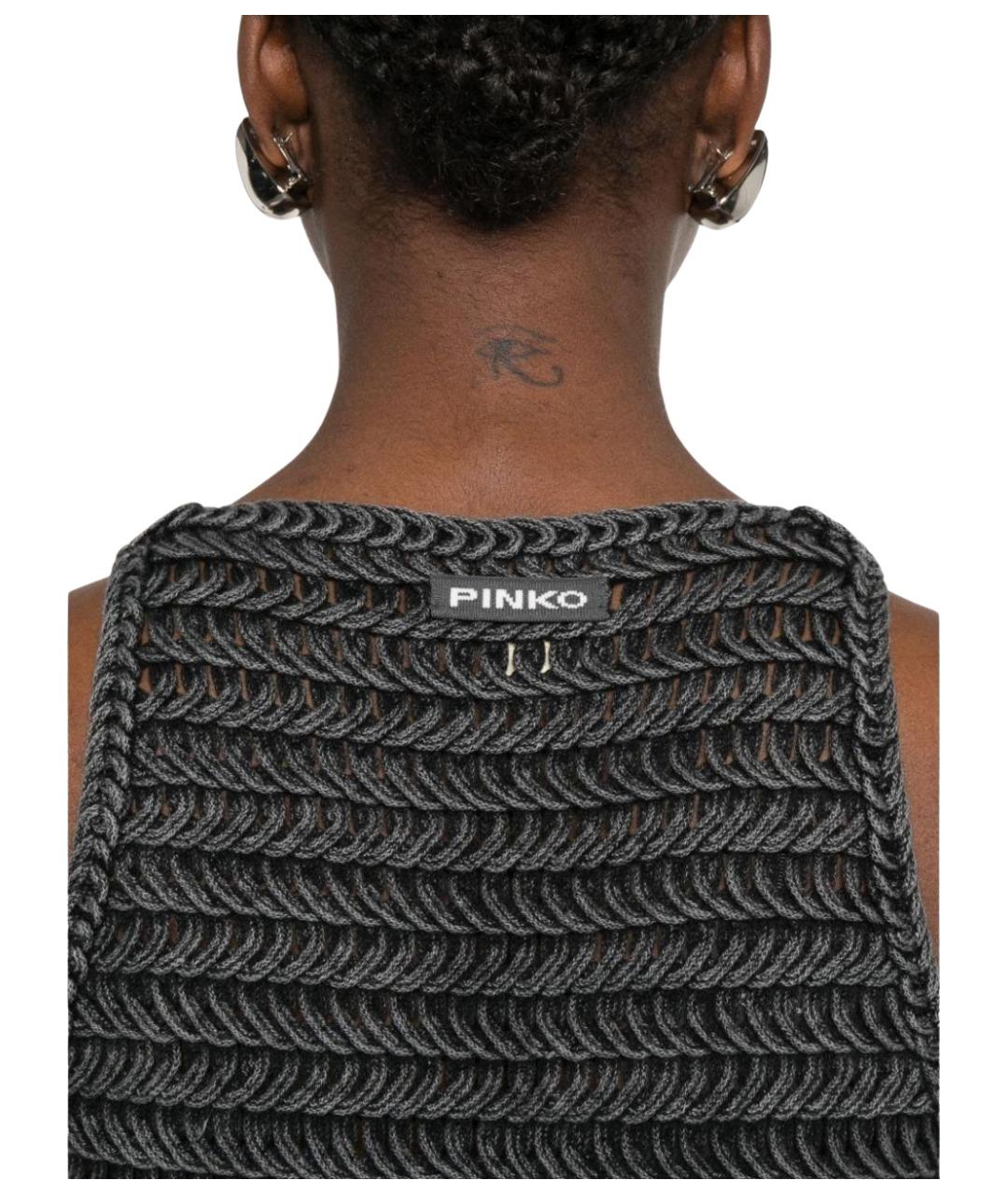 PINKO Серая майка, фото 4