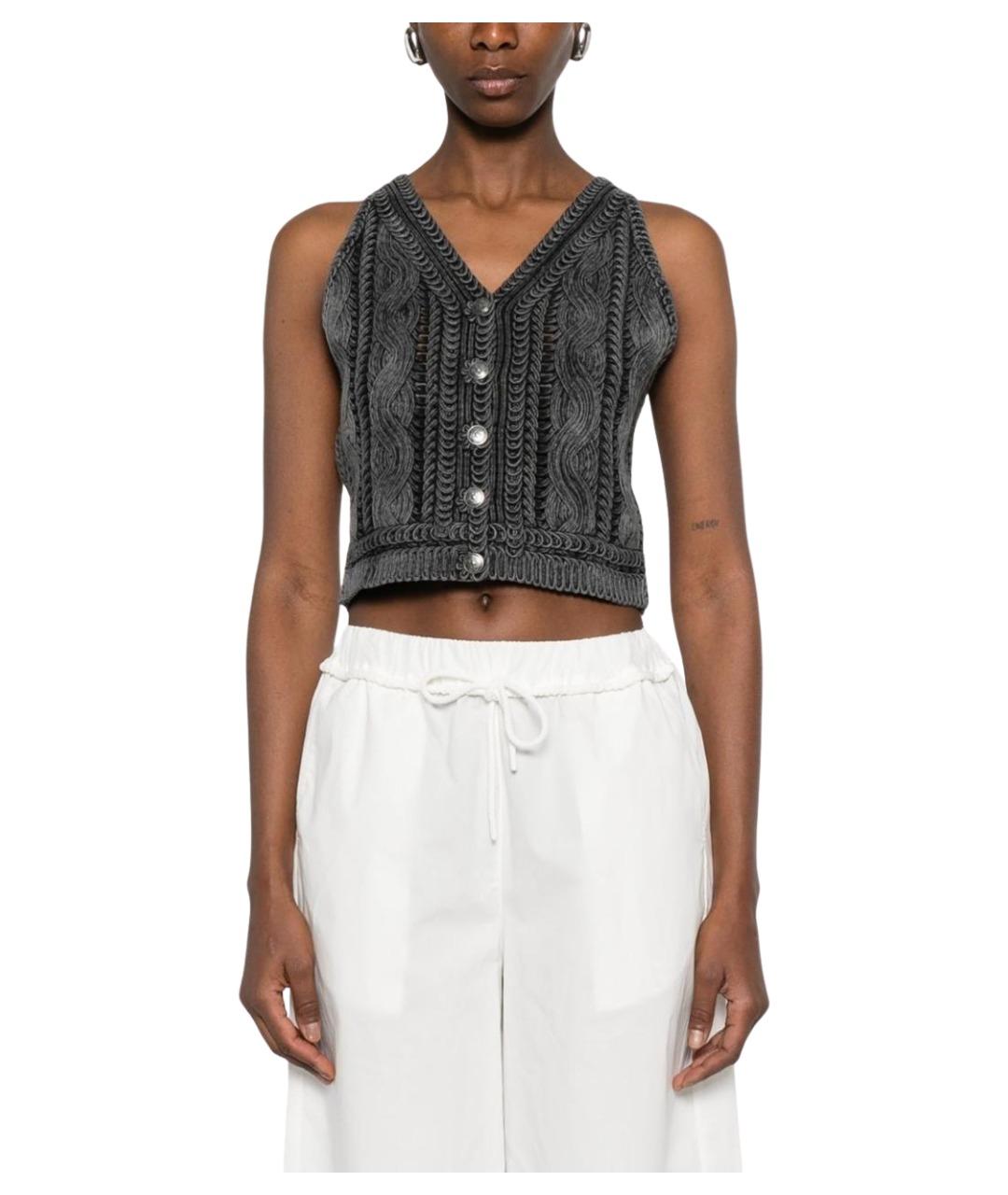 PINKO Серая майка, фото 5