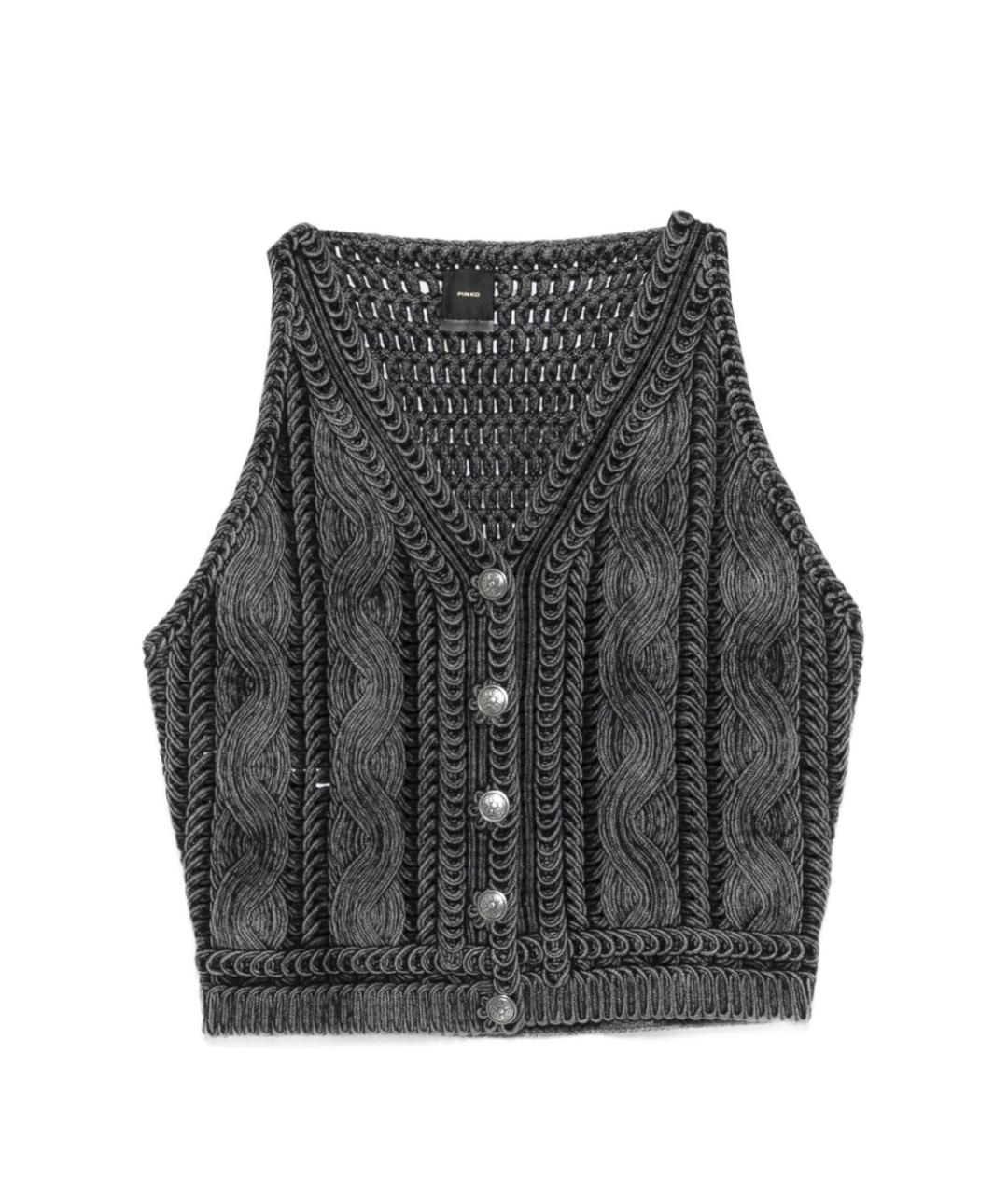 PINKO Серая майка, фото 1