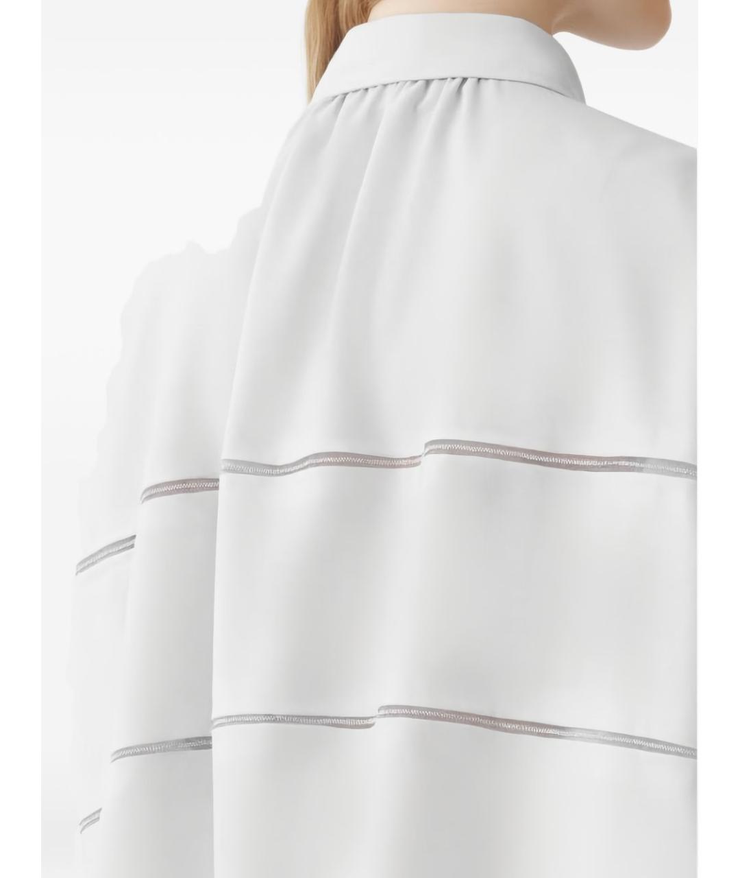 FABIANA FILIPPI Белая хлопковая рубашка, фото 3