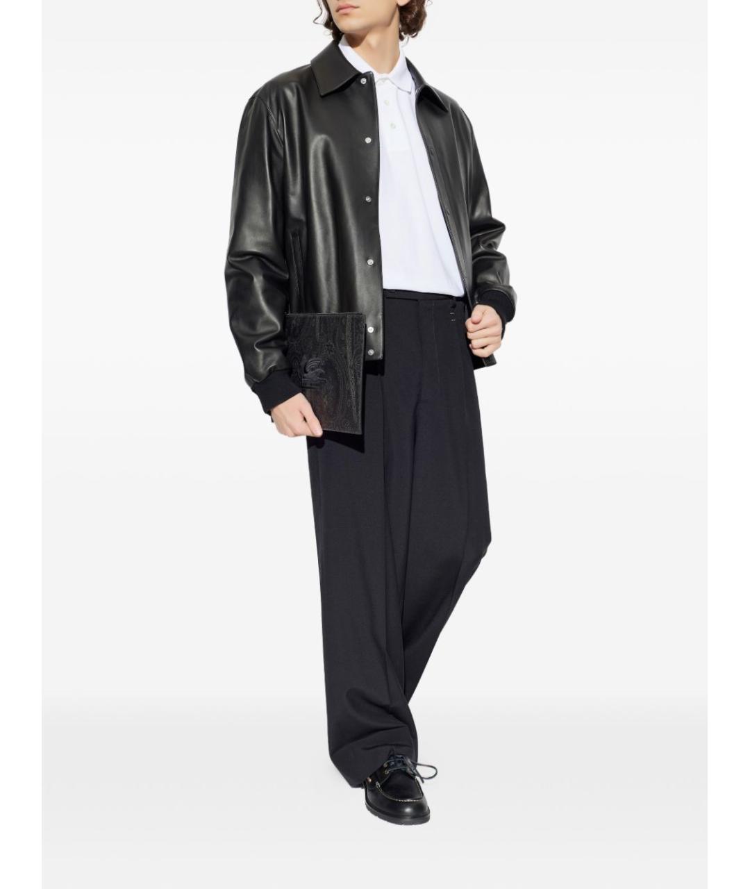 ETRO Белое хлопковое поло с коротким рукавом, фото 3