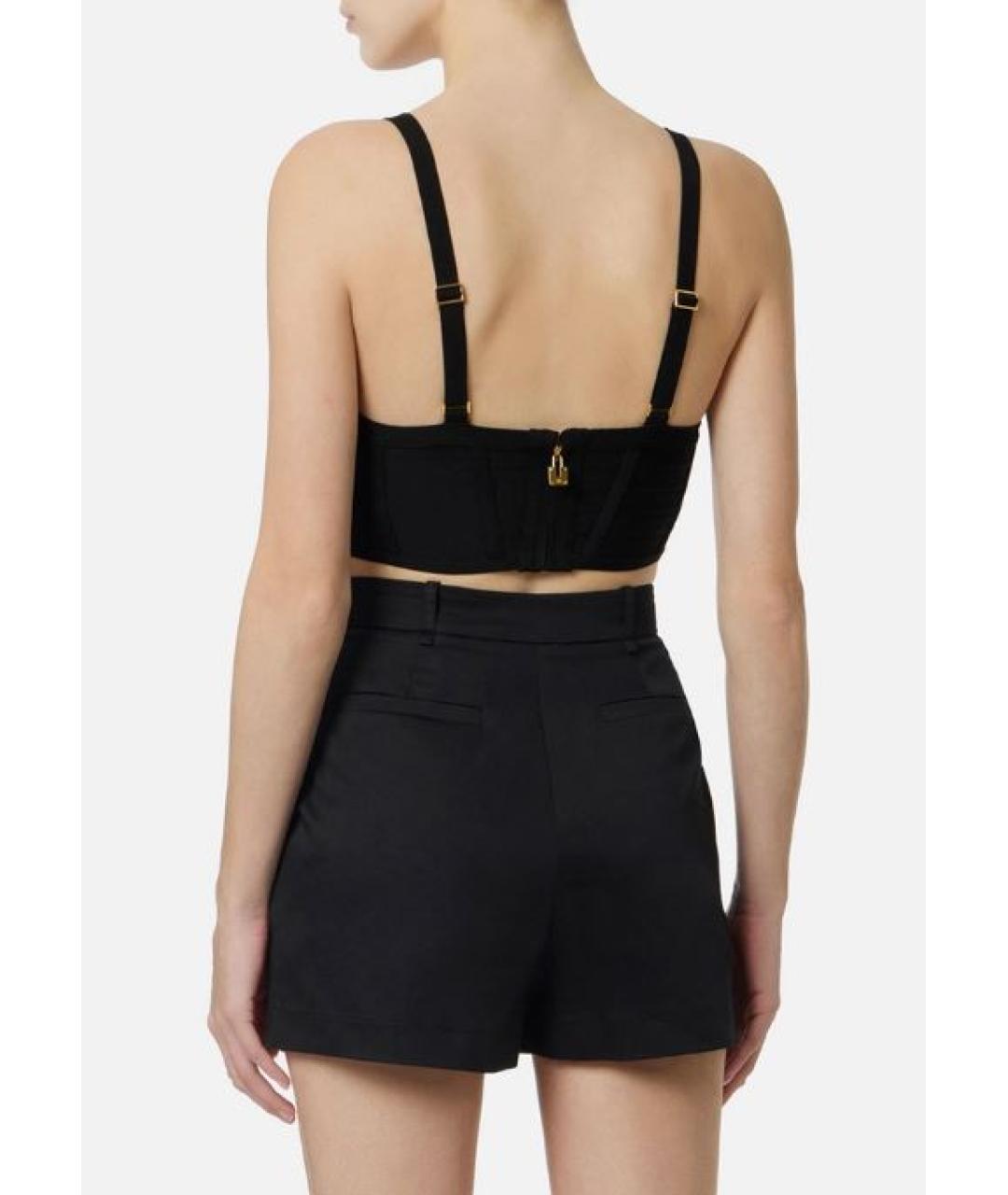 ELISABETTA FRANCHI Черная майка, фото 3