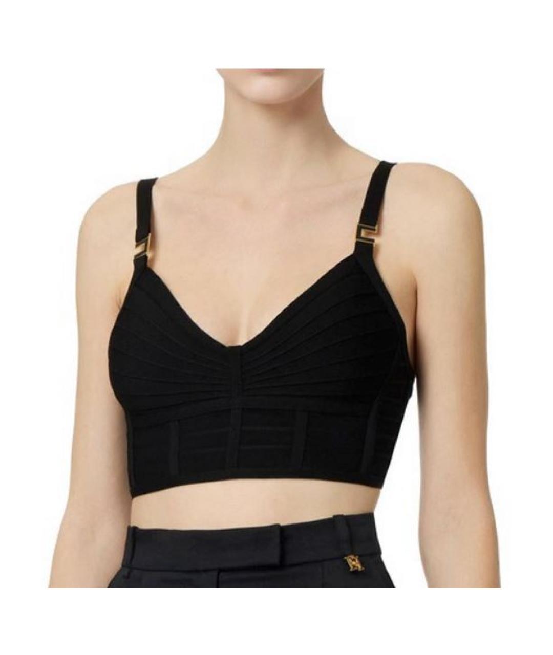 ELISABETTA FRANCHI Черная майка, фото 2