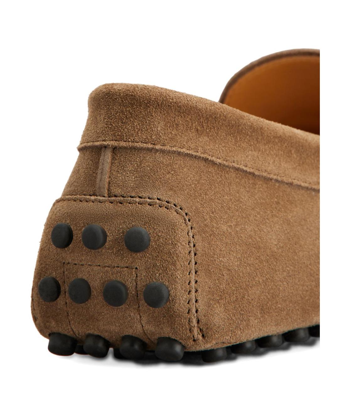 TOD'S Коричневые замшевые мокасины, фото 2