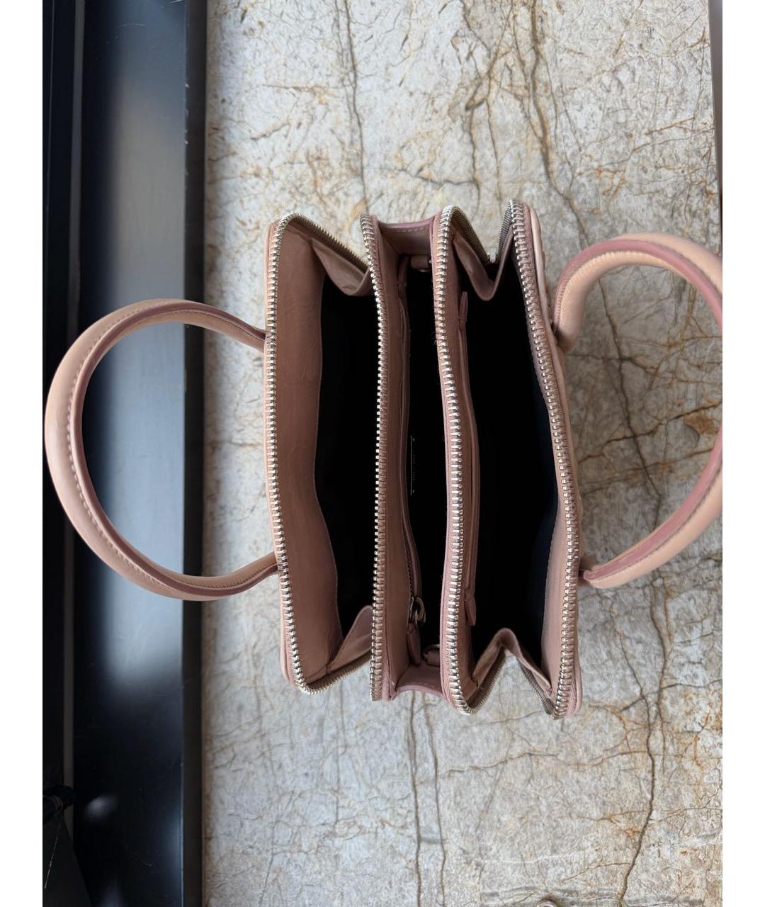 MIU MIU Розовая кожаная сумка через плечо, фото 4