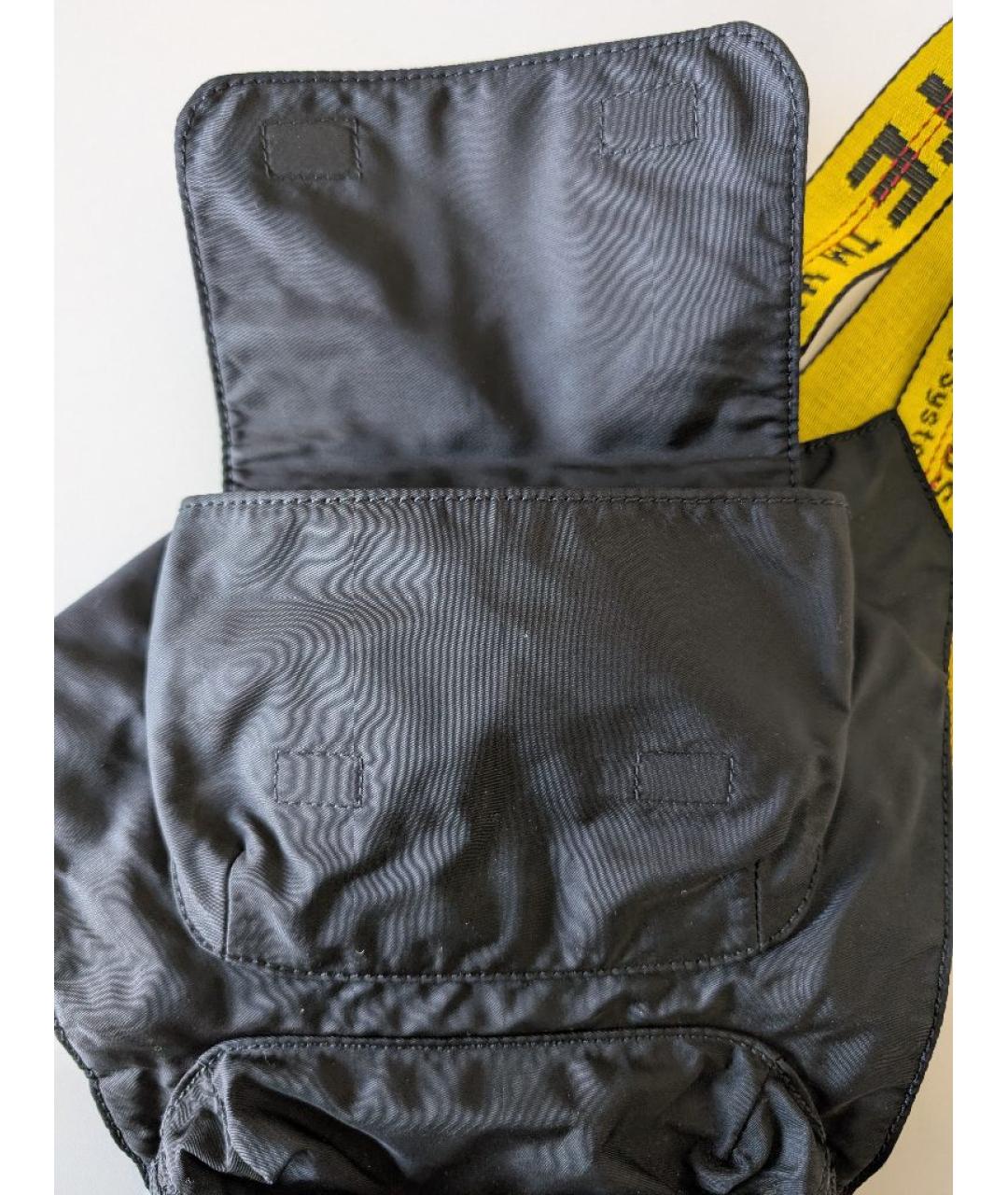 OFF-WHITE Черная поясная сумка, фото 4