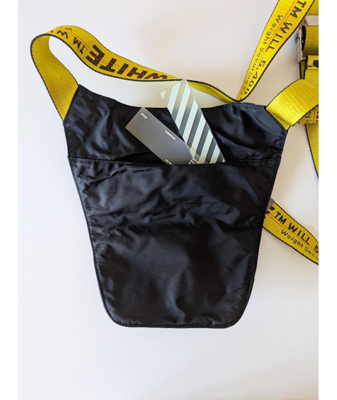 OFF-WHITE Черная поясная сумка, фото 3