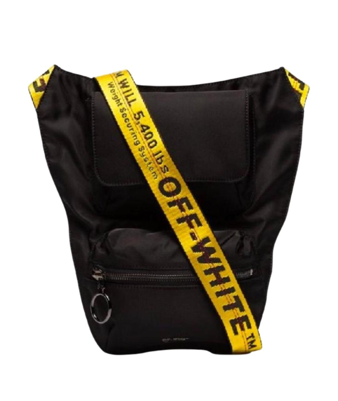 OFF-WHITE Черная поясная сумка, фото 1