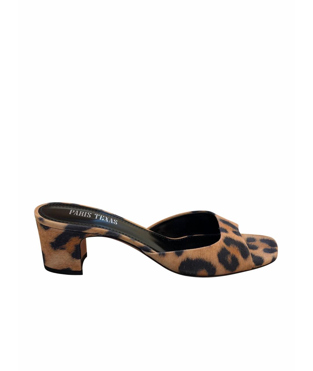 PARIS TEXAS Мульти кожаные мюли, фото 1
