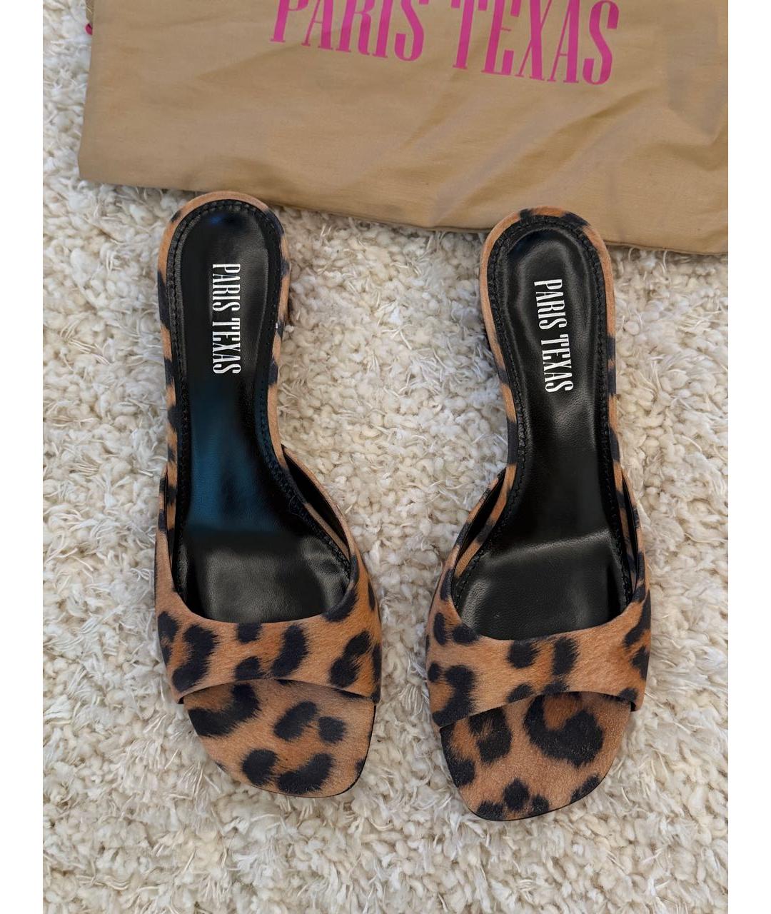 PARIS TEXAS Мульти кожаные мюли, фото 3