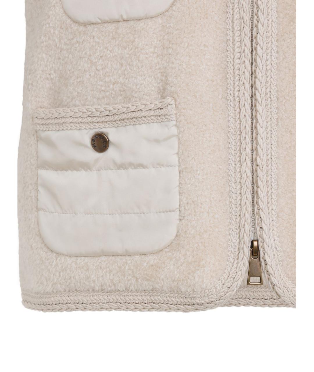 MONCLER Бежевый жилет, фото 2