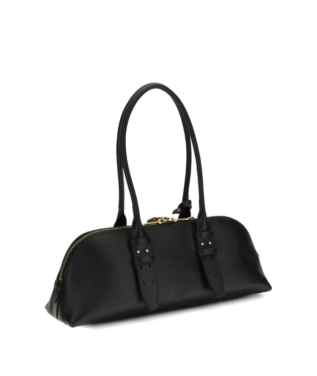 PINKO Черная кожаная сумка через плечо, фото 2