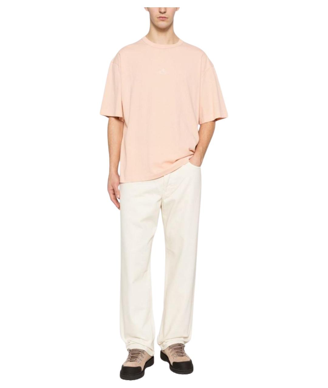 STONE ISLAND Белые повседневные брюки, фото 2