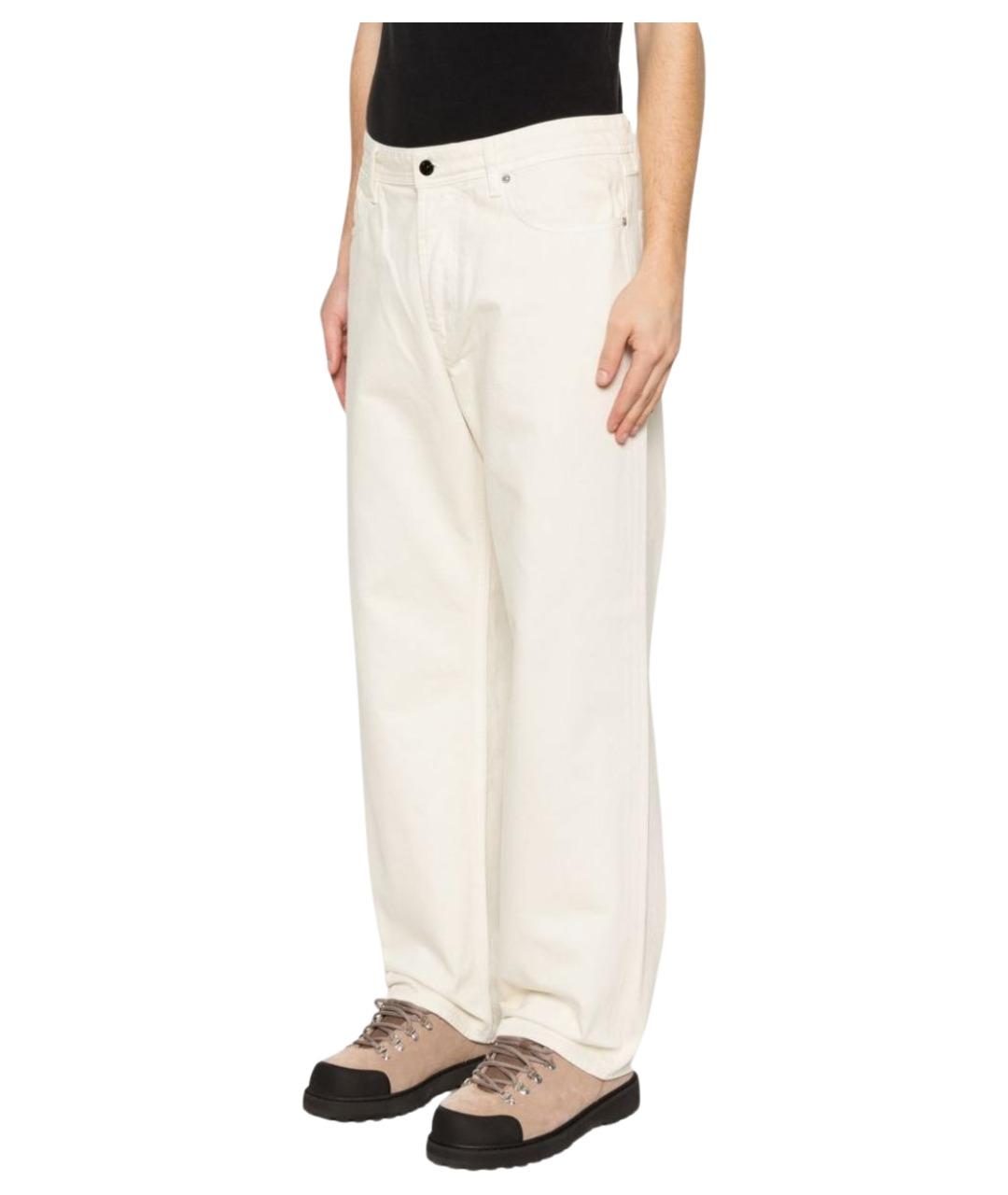 STONE ISLAND Белые повседневные брюки, фото 4